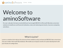 Tablet Screenshot of aminosoftware.com